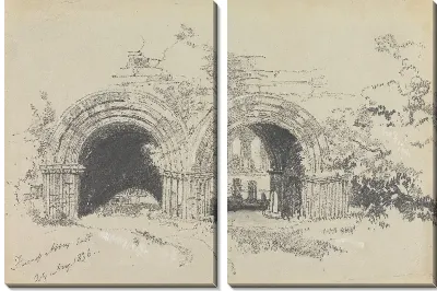 Картина Восточное аббатство Фернесс, 29 августа 1836 г.