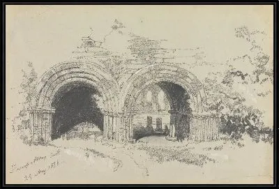 Картина Восточное аббатство Фернесс, 29 августа 1836 г.