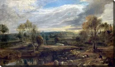 Картина Пейзаж с пастухом (A Landscape with a Shepherd and his Flock)