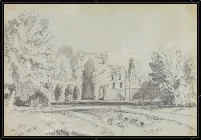 Картина Аббатство Колдер, 12 сентября. 1836
