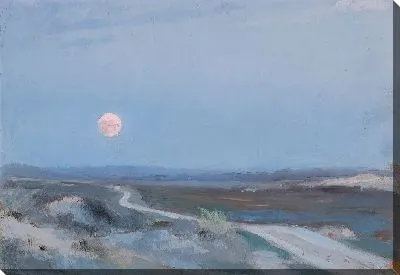 Картина Пейзаж из Стенбьерга с луной 