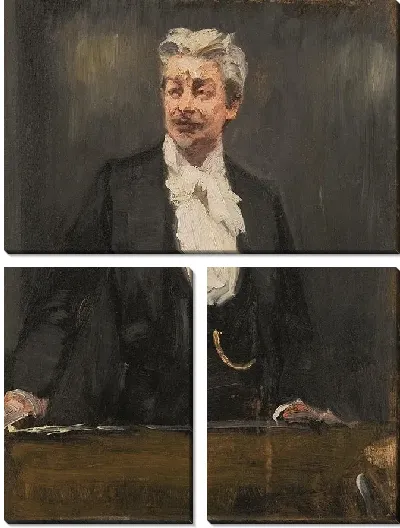 Картина Портрет Георга Брандеса читает лекцию 