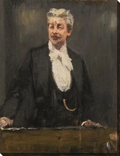 Картина Портрет Георга Брандеса читает лекцию 