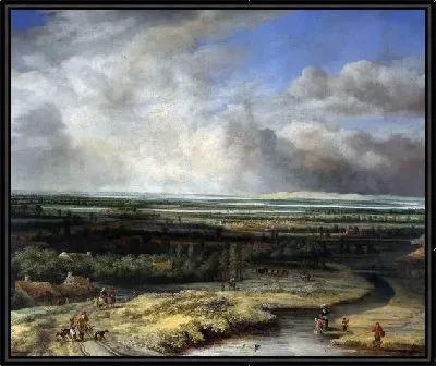 Картина Пейзаж с рекой (Landscape with River) №2