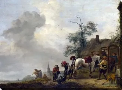 Картина Подкованная лошадь (A Horse being Shod outside a Village Smithy)