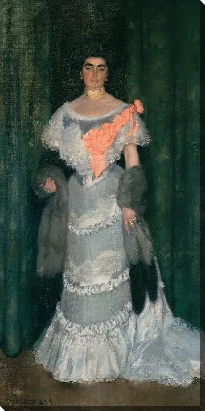 Картина Монтсеррат Касас де Ньето, в вечернем платье 