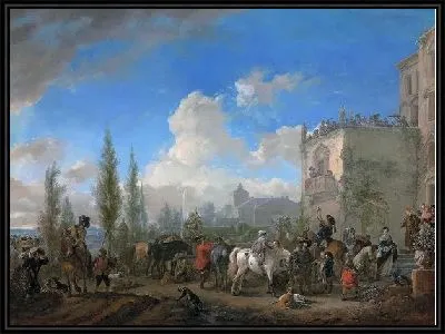 Картина Выезд охотников (The departure of a hunting party)