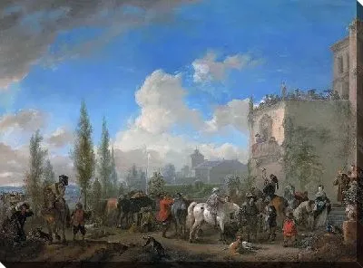 Картина Выезд охотников (The departure of a hunting party)