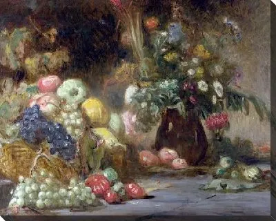 Картина Натюрморт с фруктами и цветами (Still Life with Fruit and Flowers)