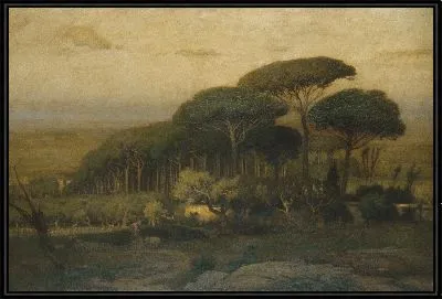 Картина Сосновая роща виллы Барберини 