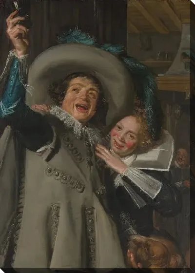 Картина Молодой мужчина и женщина в гостинице 