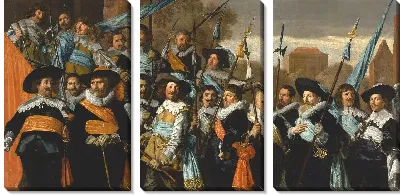 Картина Офицеры и сержанты Георгиевской гражданской гвардии 