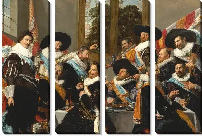 Картина Банкет офицеров Гражданской гвардии Святого Адриана (Calivermen) 