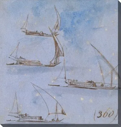 Картина Исследования лодок на Ниле