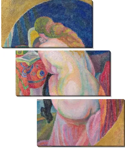 Картина Обнаженная женщина читает 