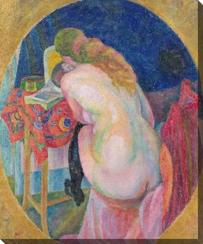 Картина Обнаженная женщина читает 