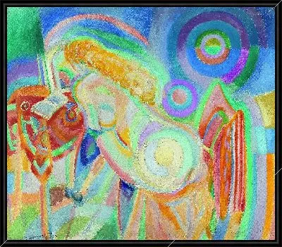 Картина Обнаженная женщина читает II