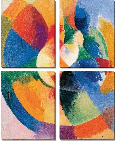 Картина Круговые формы, Солнце 