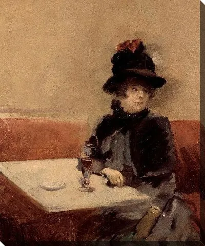 Картина Женщина в кафе 