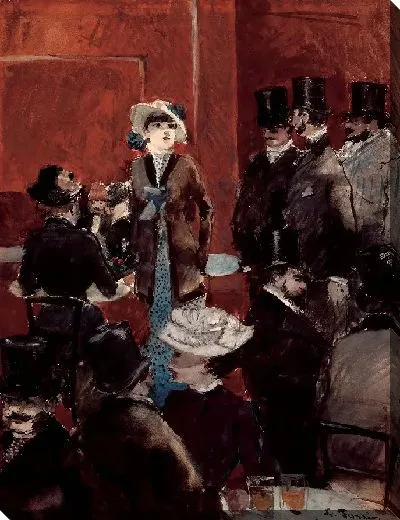 Картина Интерьер кафе 