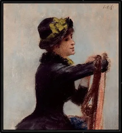 Молодая женщина в шляпе 