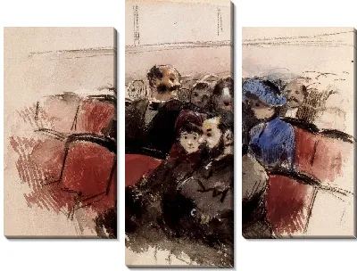 В театре, места в оркестре 