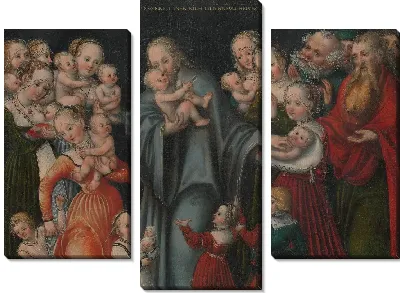 Картина Христос благословляет детей 