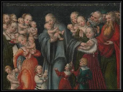 Картина Христос благословляет детей 