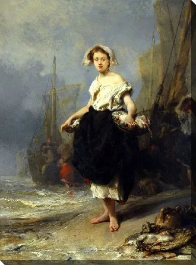 Картина Девушка-Рыбак 