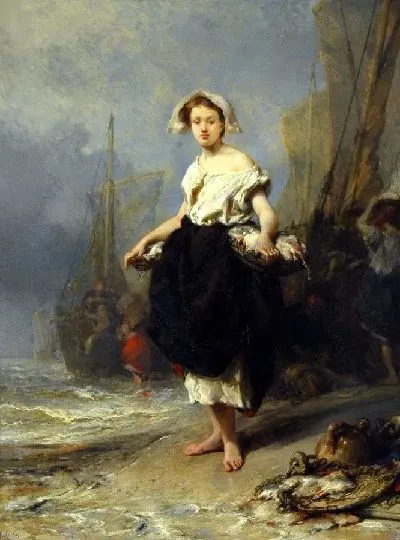 Картина Девушка-Рыбак 