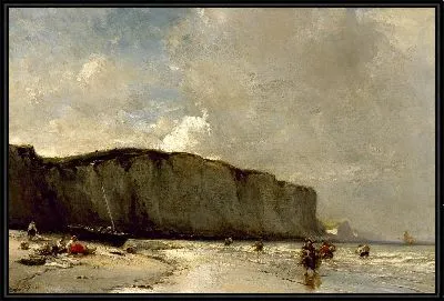 Вид вдоль нормандского побережья 