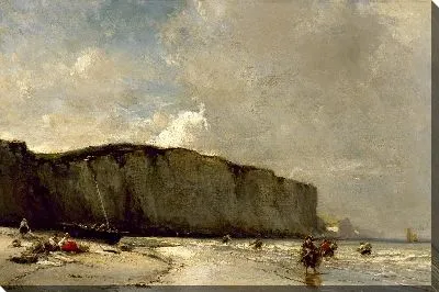 Вид вдоль нормандского побережья 