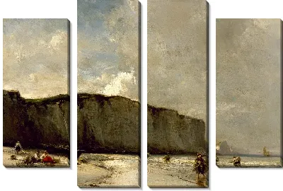 Вид вдоль нормандского побережья 