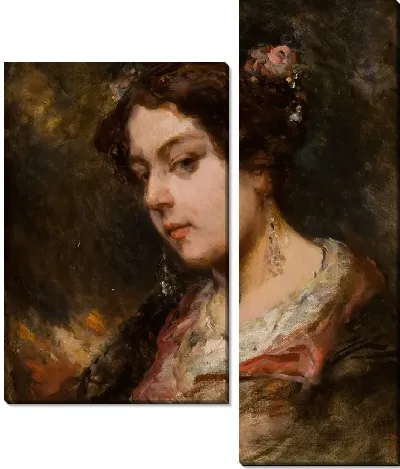 Портрет жены художника, Лаура Лебретон 