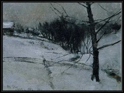 Картина Снежная сцена 