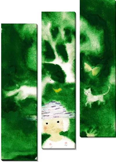 Картина Зеленая Фантазия 