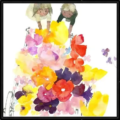 Цветочная тележка 