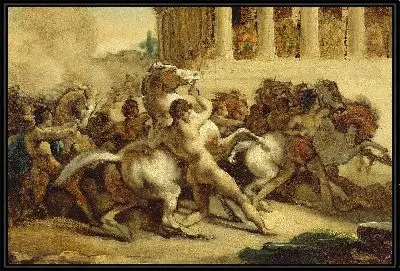 Гонка лошадей без всадника 