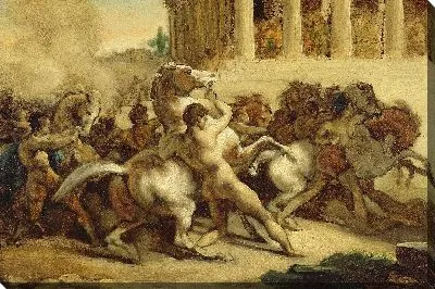 Гонка лошадей без всадника 