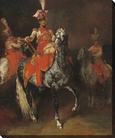 Картина Конные трубачи императорской гвардии Наполеона 