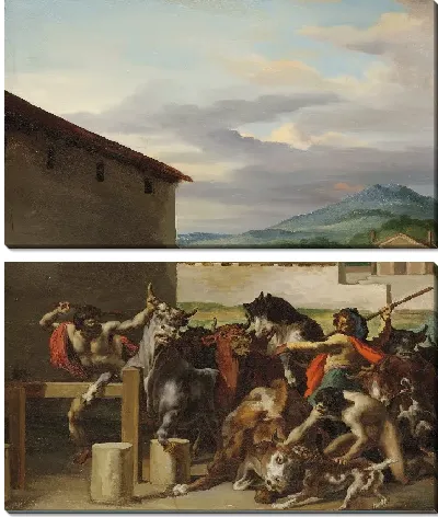 Картина Скотный рынок 