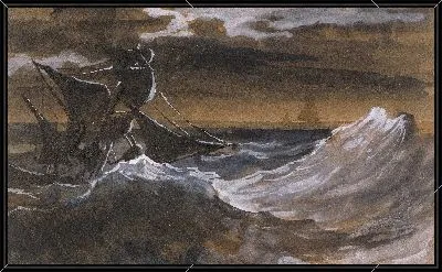 Парусник на море 