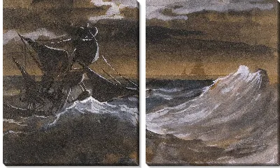 Парусник на море 