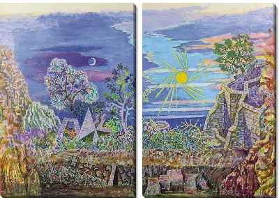 Первое утро мира, сценография для танцевальной драмы "Персефона" 