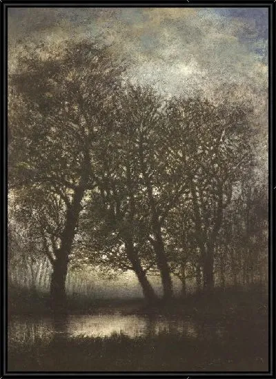 Картина Озеро в лесу  №7