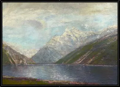 Картина Горное озеро  №20