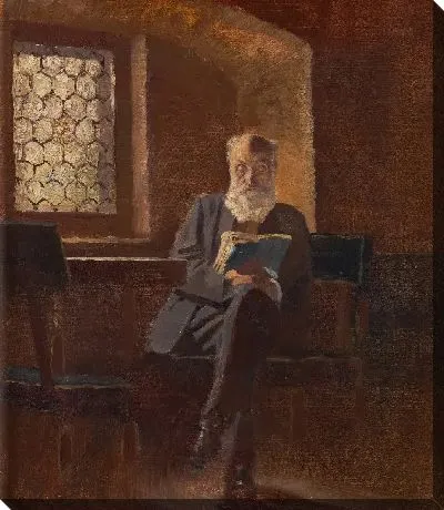Человек читает. Барон Эдуард Меднянски, отец художника 