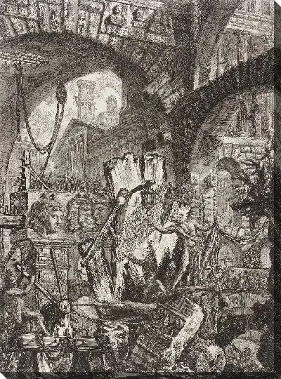 Картина Человек на стойке 