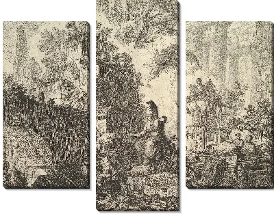 Фронтиспис, со статуей Минервы 