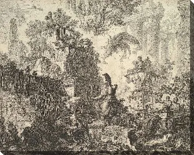 Фронтиспис, со статуей Минервы 